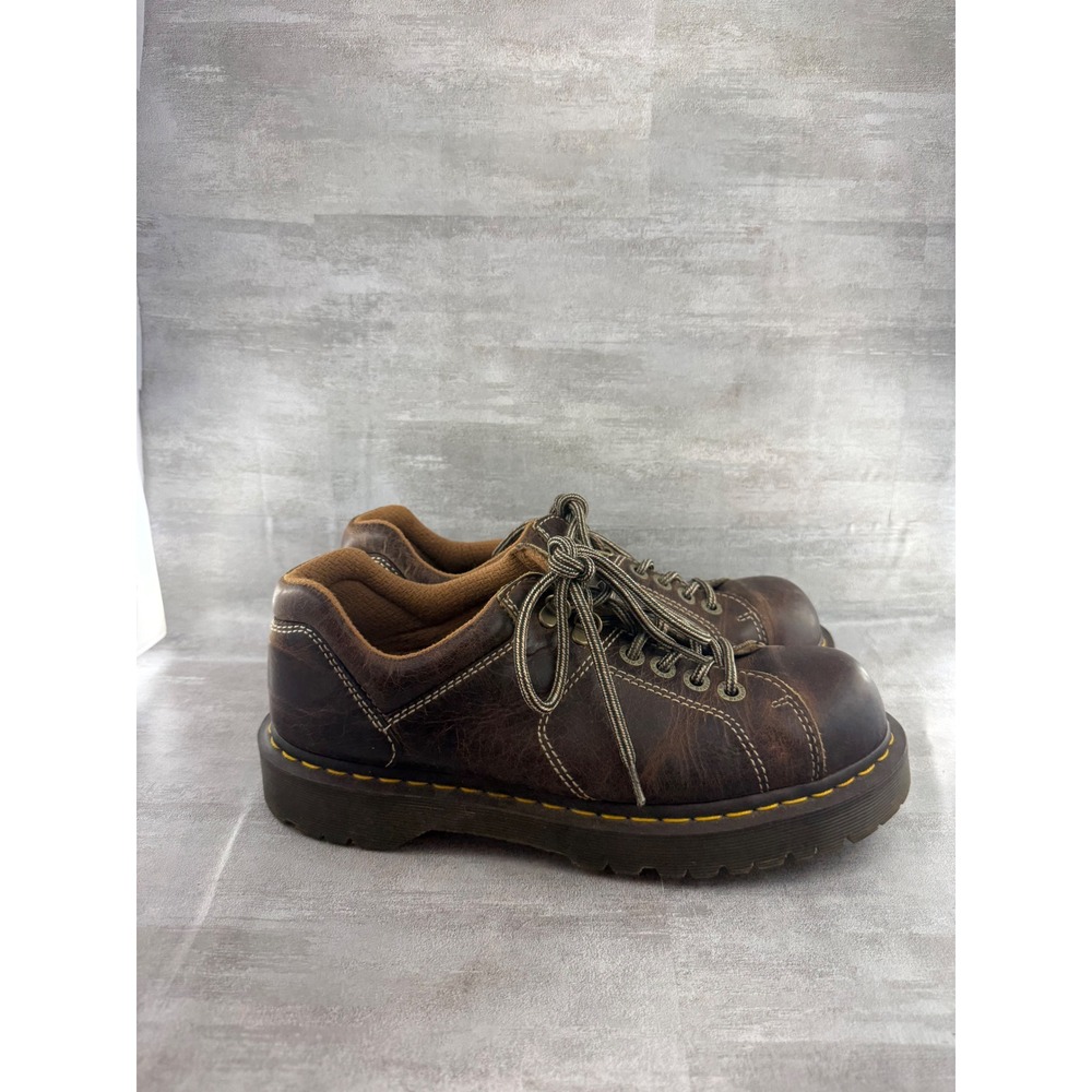 Dr Martens 10940 Brown Leather Lace Up Lug Sole Oxford Shoes Men Sz 10 - Picture 7 of 11